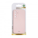 Onsala Phone Case with Silicone Feel Chalk Pink - Samsung S23 FE 5G Onsala Phone Case with Silicone Feel Chalk Pink - Samsung S23 FE 5G