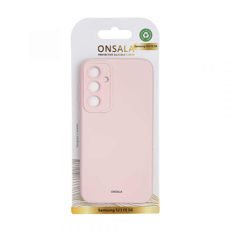 Onsala Phone Case with Silicone Feel Chalk Pink - Samsung S23 FE 5G Onsala Phone Case with Silicone Feel Chalk Pink - Samsung S23 FE 5G