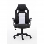 Raptor Gaming Chair GS-40 Compact PU & Fabric Black/White Raptor Gaming Chair GS-40 Compact PU & Fabric Black/White