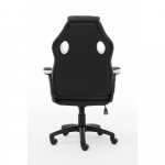 Raptor Gaming Chair GS-40 Compact PU & Fabric Black/White Raptor Gaming Chair GS-40 Compact PU & Fabric Black/White