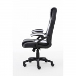 Raptor Gaming Chair GS-40 Compact PU & Fabric Black/White Raptor Gaming Chair GS-40 Compact PU & Fabric Black/White