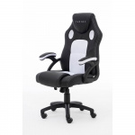 Raptor Gaming Chair GS-40 Compact PU & Fabric Black/White Raptor Gaming Chair GS-40 Compact PU & Fabric Black/White