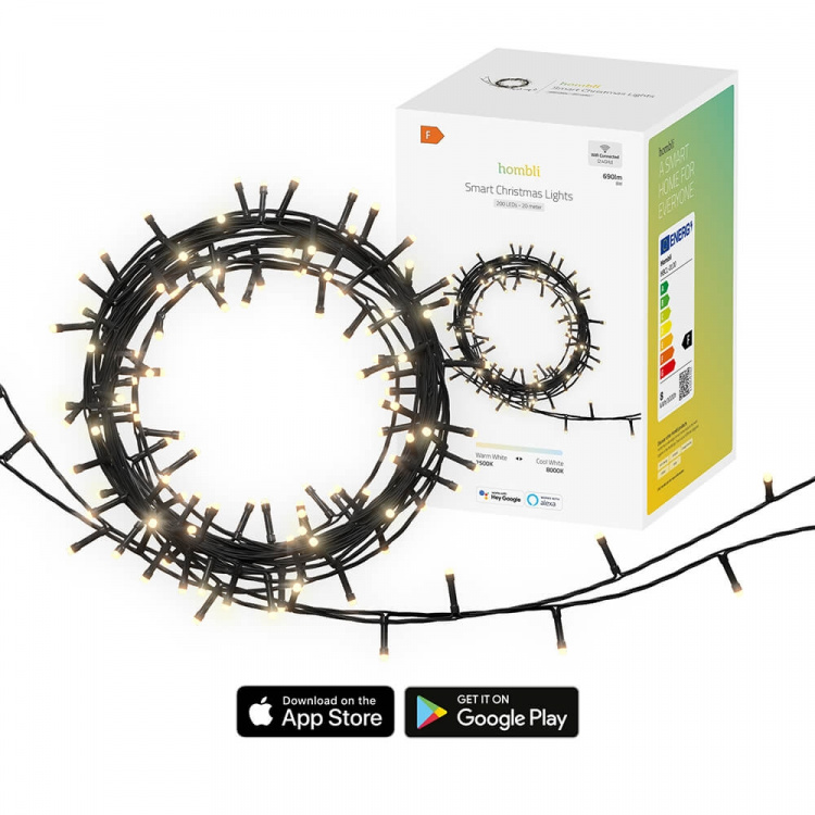 Hombli Smart Christmas Light LED String 20m IP44