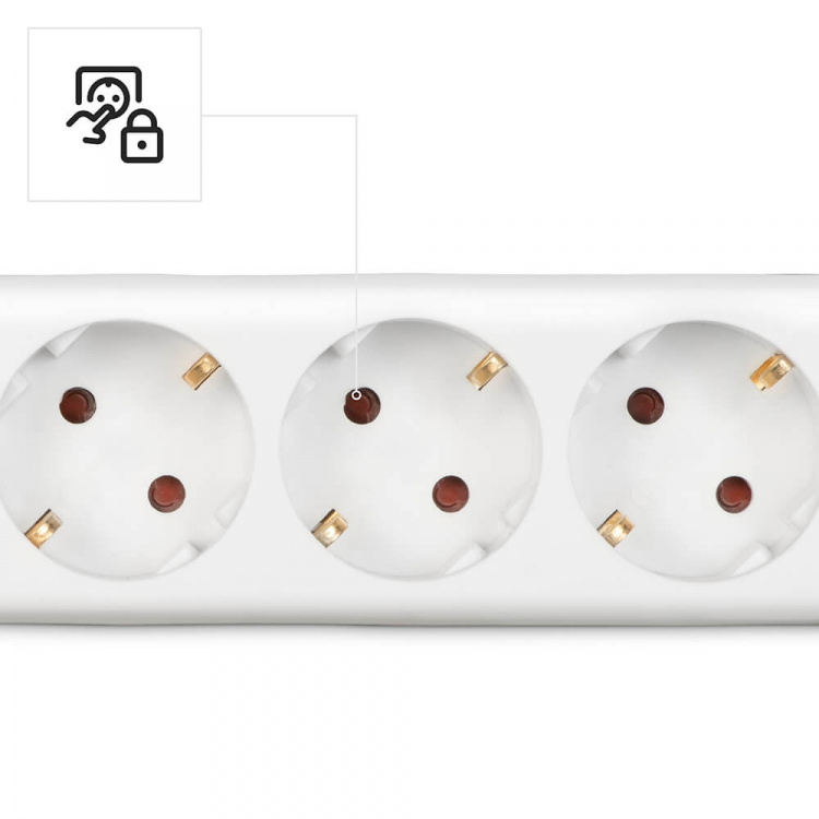 Hama Power Strip 6-way Switch White 3.0m Hama Power Strip 6-way Switch White 3.0m