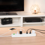 Hama Power Strip 6-way Switch White 3.0m Hama Power Strip 6-way Switch White 3.0m