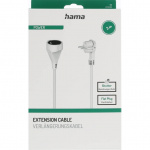 Hama Extension Cable Grounded Indoor White 3.0m Hama Extension Cable Grounded Indoor White 3.0m