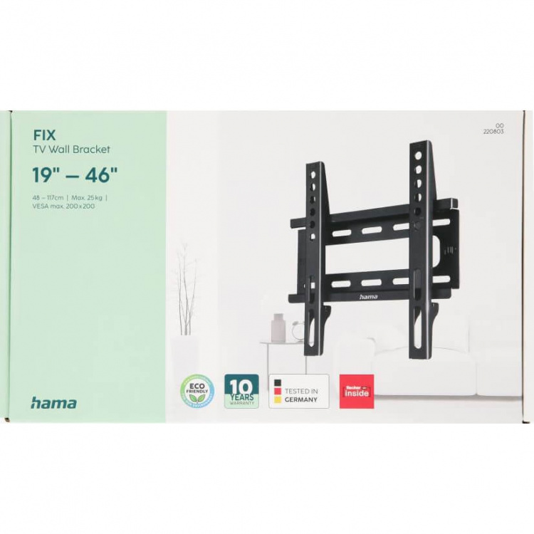 Hama TV Wall Bracket Fixed VESA up to 200x200 46 Hama TV Wall Bracket Fixed VESA up to 200x200 46