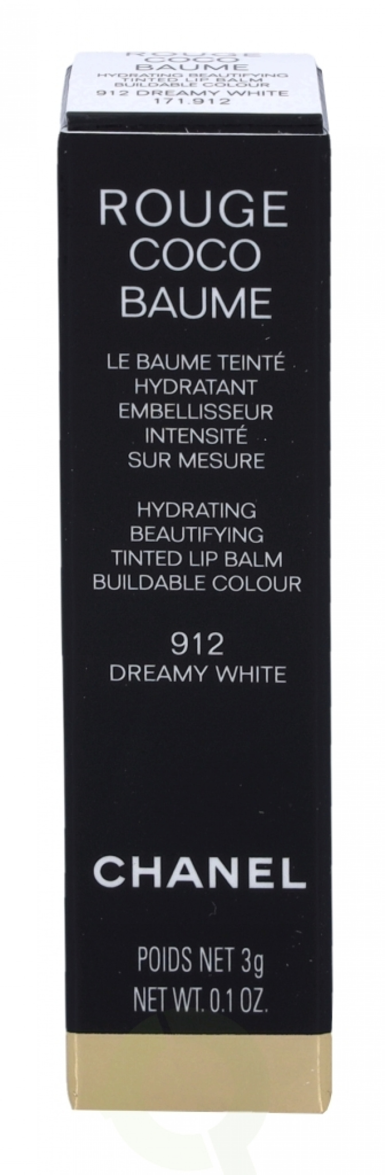 Chanel Rouge Coco Hydrating Beautifying Tinted Lip Balm 3 gr #912 Dreamy White