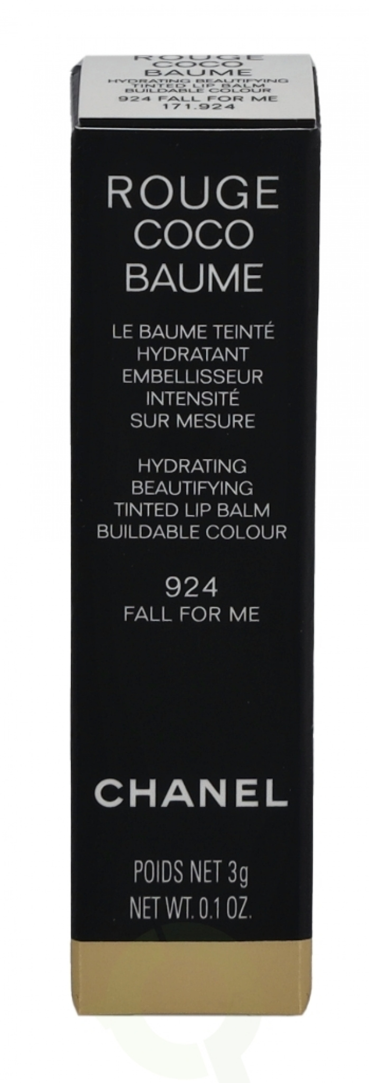 Chanel Rouge Coco Hydrating Beautifying Tinted Lip Balm 3 gr #924 Fall For Me