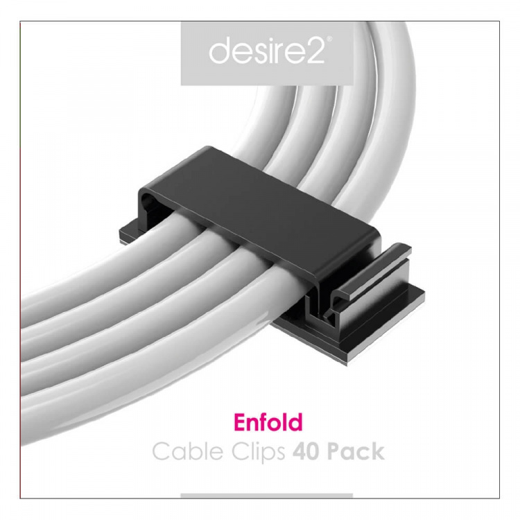 Desire2 Cable Holder Enfold x40 Black