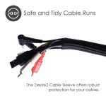 Desire2 Deskmate Cable Sheath 4m Velcro Closing Black