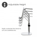 Desire2 Headphone Stand and Cell Phone Holder Silver