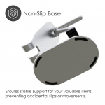 Desire2 Headphone Stand and Cell Phone Holder Silver