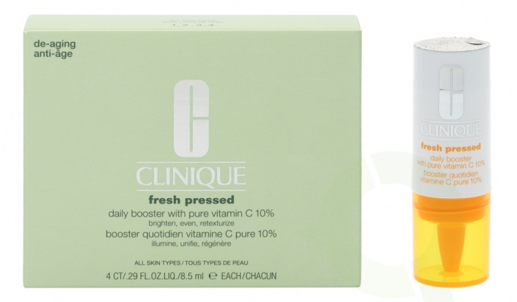 Clinique Fresh Pressed Daily Booster 34 ml 4 x 8,5ml - With 10% Pure Vitamin C/All Skin types
