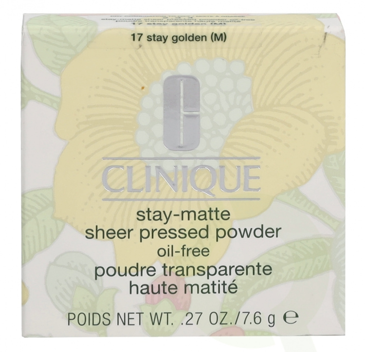 Clinique Skincare Stay Matte Sheer Pressed Powder 7.6 gr #17 Stay Golden