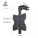 Hama TV Ceiling Mount VESA up to 200x200 46 Hama TV Ceiling Mount VESA up to 200x200 46