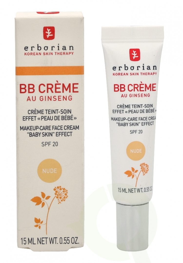 Erborian BB Cream Au Ginseng 5-In-1 Baby Skin Effect SPF20 15 ml Nude