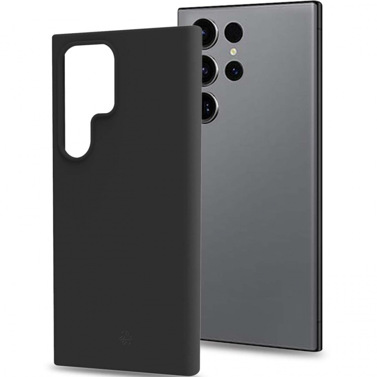 Celly Cromo Soft rubber case Galaxy S24 Ultra 5G Svart