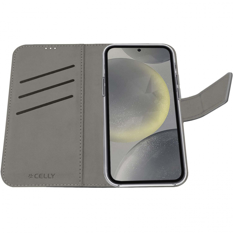 Celly Wally Wallet Case Galaxy S24 5G Svart Celly Wally Wallet Case Galaxy S24 5G Svart