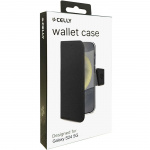 Celly Wally Wallet Case Galaxy S24 5G Svart Celly Wally Wallet Case Galaxy S24 5G Svart