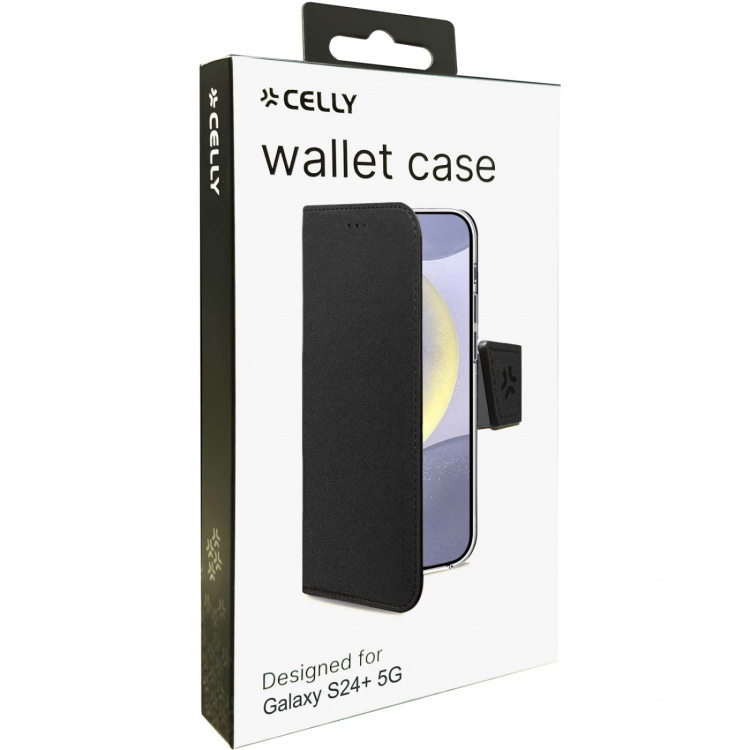 Celly Wally Wallet Case Galaxy S24+ 5G Svart Celly Wally Wallet Case Galaxy S24+ 5G Svart