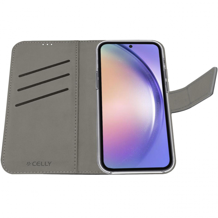 Celly Wally Wallet Case Galaxy A55 5G Svart