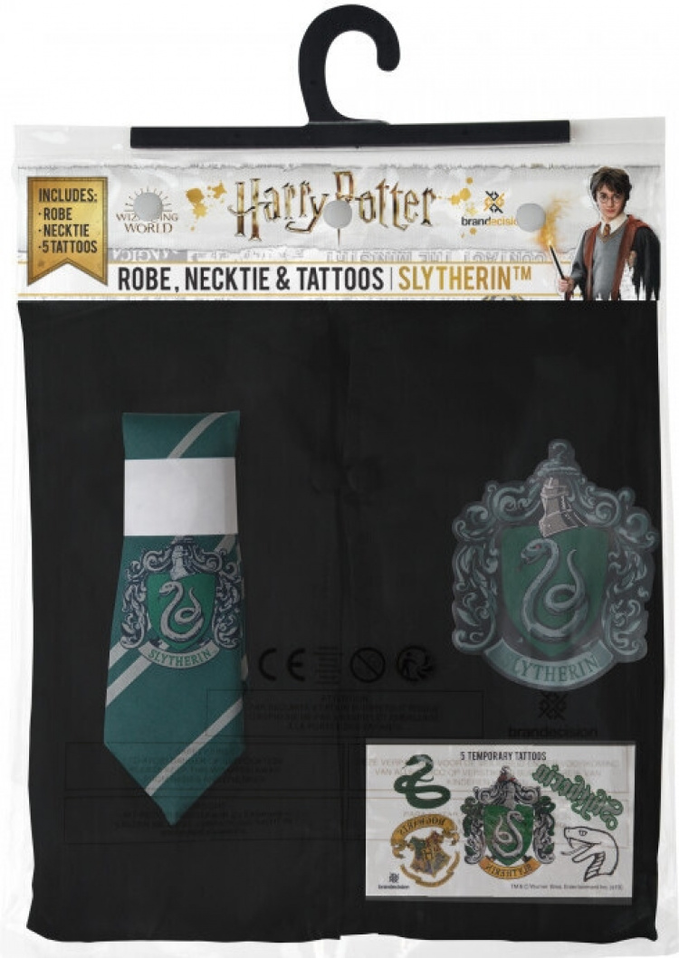 Cinereplikor Harry Potter Slytherin trollkarl, M storlek