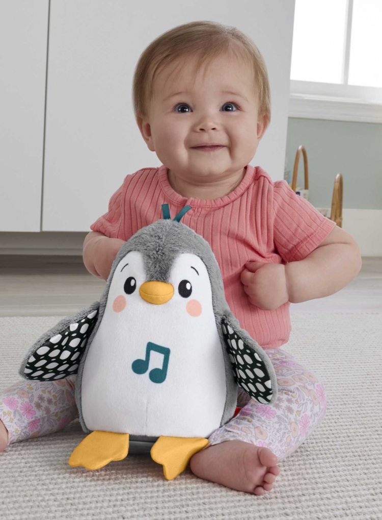<p><span>A cute penguin flaps its wings and plays happy music. It\'s nice to hold a rocking penguin when it doesn\'t tip over in any way. Two music functions: one for babies and one for older children. Includes 4 x AA batteries.</span></p><ul><li><span>Cute