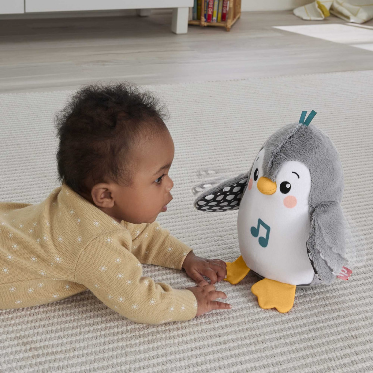 <p><span>A cute penguin flaps its wings and plays happy music. It\'s nice to hold a rocking penguin when it doesn\'t tip over in any way. Two music functions: one for babies and one for older children. Includes 4 x AA batteries.</span></p><ul><li><span>Cute