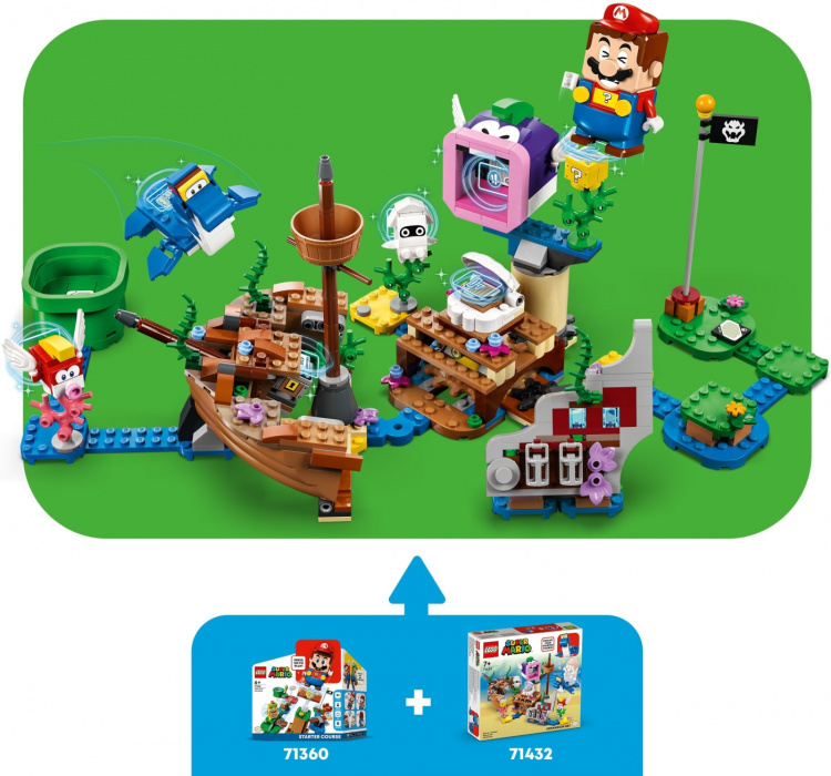 LEGO Super Mario 71432 - Dorrie\'s Sunken Shipwreck Adventure Expansion Set