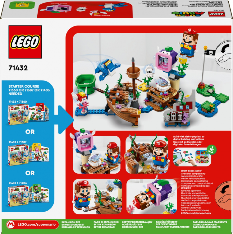 LEGO Super Mario 71432 - Dorrie\'s Sunken Shipwreck Adventure Expansion Set