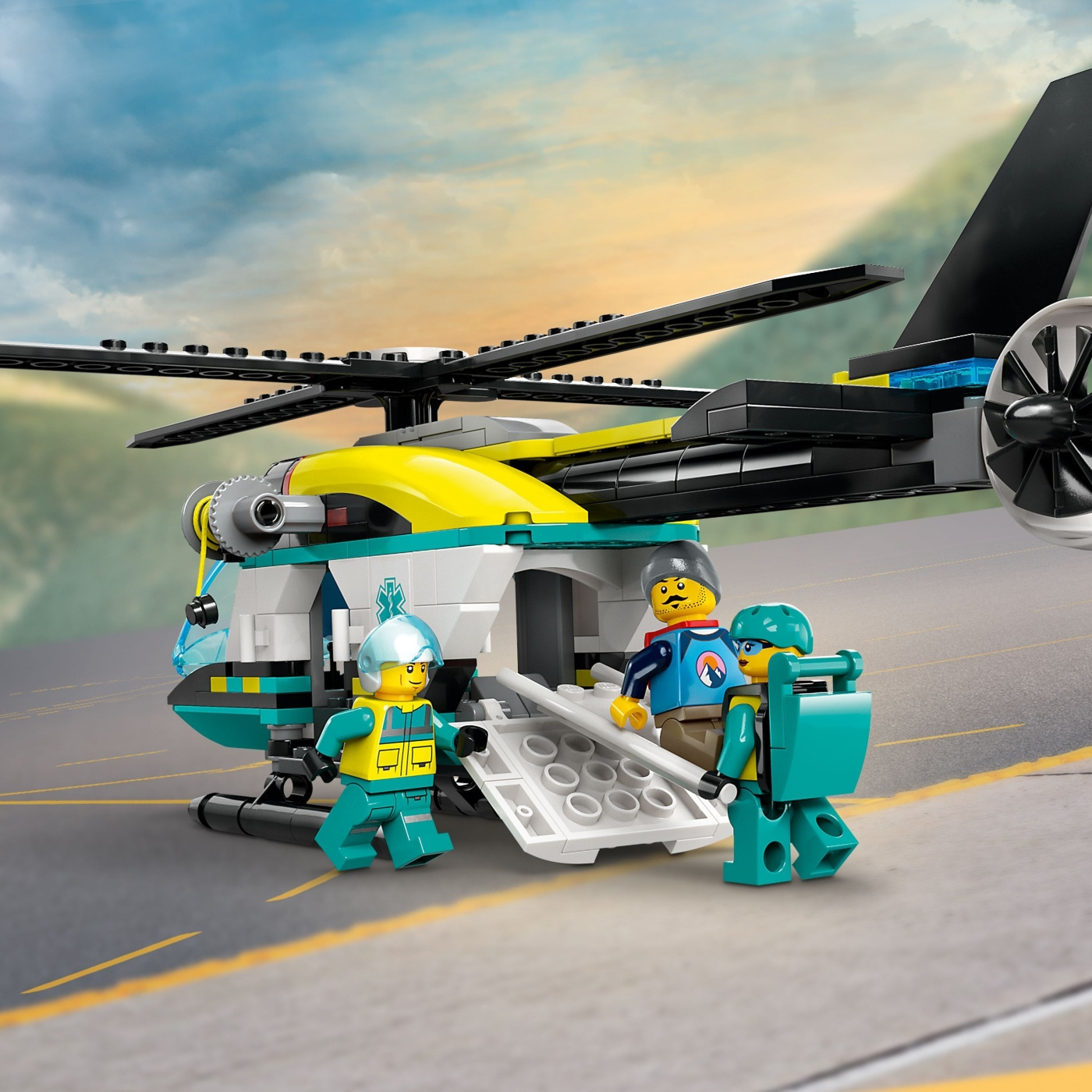 Buy LEGO City Great Vehicles 60405 Emergency Rescue Helicopter Teknikp