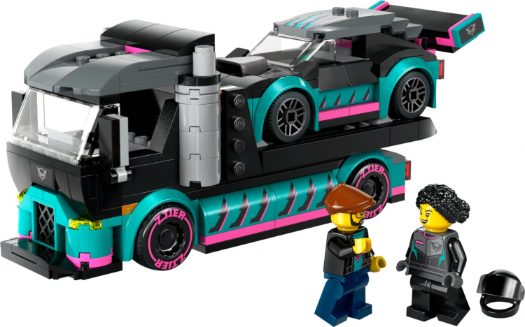 LEGO City Great Vehicles 60406 - Race Car and Car Carrier Truck