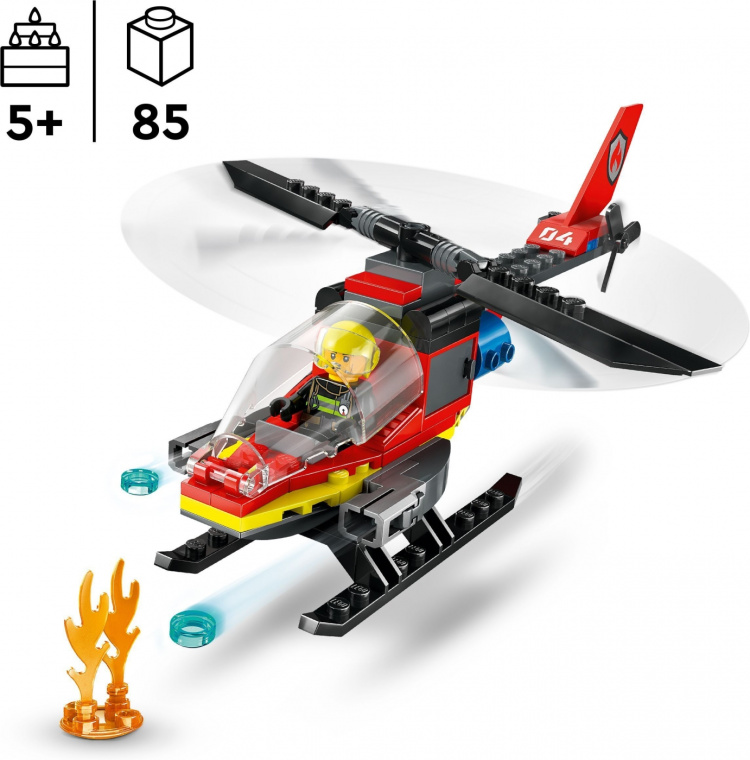 LEGO City Fire 60411 - Fire Rescue Helicopter