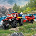 LEGO City Fire 60412 - 4x4 Fire Truck with Rescue Boat
