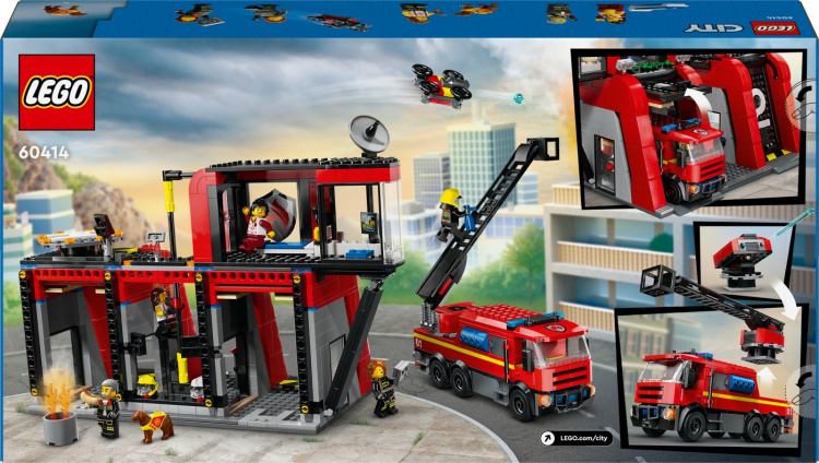LEGO City Fire 60414 - Fire Station with Fire Truck