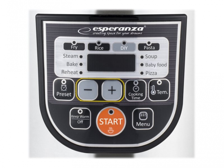 Esperanza EKG011 multi cooker 5 L 860 W svart rostfritt stål Esperanza EKG011 multi cooker 5 L 860 W svart rostfritt stål