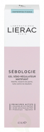 Lierac Paris Lierac Sebologie Mattifying Sebum-Regulating Gel 40 ml Combination To Oily Skin