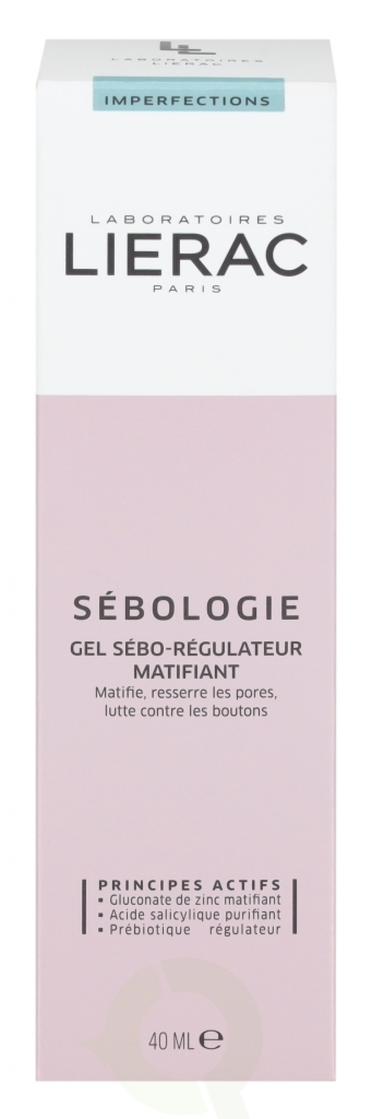 Lierac Paris Lierac Sebologie Mattifying Sebum-Regulating Gel 40 ml Combination To Oily Skin
