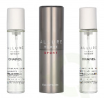 Chanel Allure Homme Sport Eau Extreme Giftset 60 ml Travel Spray Edp Spray 20ml/2x Refill Edp 20ml - Twist and Spray