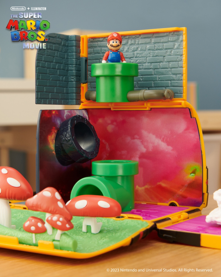 Nintendo Super Mario Bros Movie Mini World Van Playset