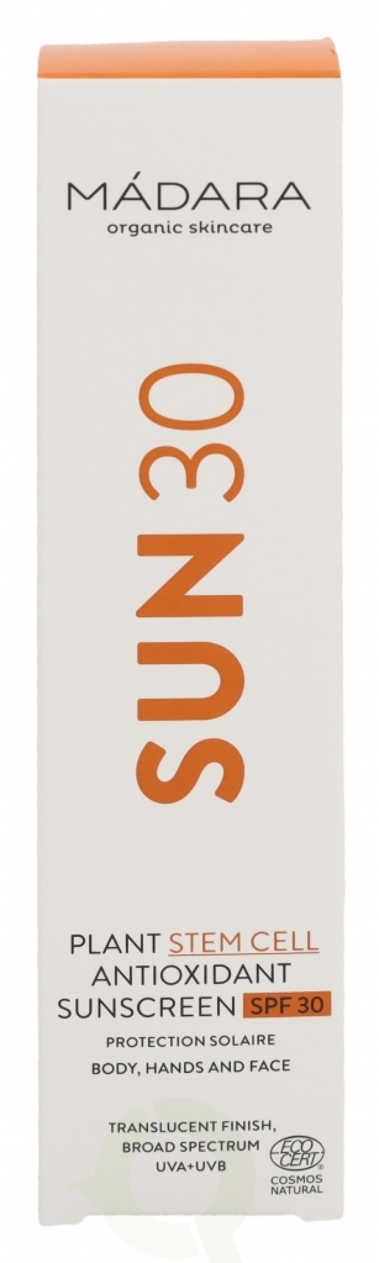 Madara Plant Stem Cell Antioxidant Sunscreen SPF30 100 ml Body, Hands & Face, All Skin Types