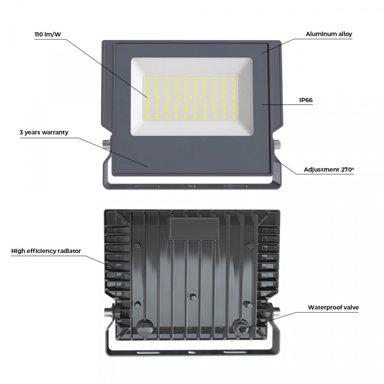 Forever Light ASPIRE - LED Floodlight, 30W, 4500K, 3300lm, 230V Forever Light ASPIRE - LED Floodlight, 30W, 4500K, 3300lm, 230V
