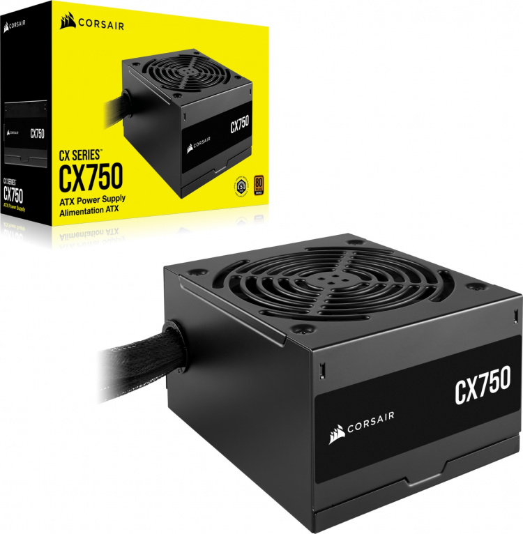 Corsair CX750 ATX-nätaggregat, 750 W Corsair CX750 ATX-nätaggregat, 750 W
