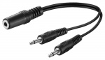 Goobay Adapter för ljud Y-kabel 3,5 mm, 1x stereokontakt till 2x monokontakt Pawl 3,5 mm-uttag (3-pin, Stereo) > 2x spärr 3,5 mm plugg (2-polig, mono) Goobay Adapter för ljud Y-kabel 3,5 mm, 1x stereokontakt till 2x monokontakt Pawl 3,5 mm-uttag (3-pin, Stereo) > 2x spärr 3,5 mm plugg (2-polig, mono)