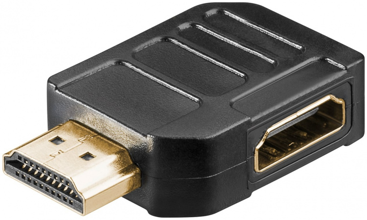 Goobay HDMI™-adapter, Guldpläterad (4K @ 60 Hz) HDMI™-uttag (typ A) > HDMI™ kontakt (typ A) 270 ° Goobay HDMI™-adapter, Guldpläterad (4K @ 60 Hz) HDMI™-uttag (typ A) > HDMI™ kontakt (typ A) 270 °