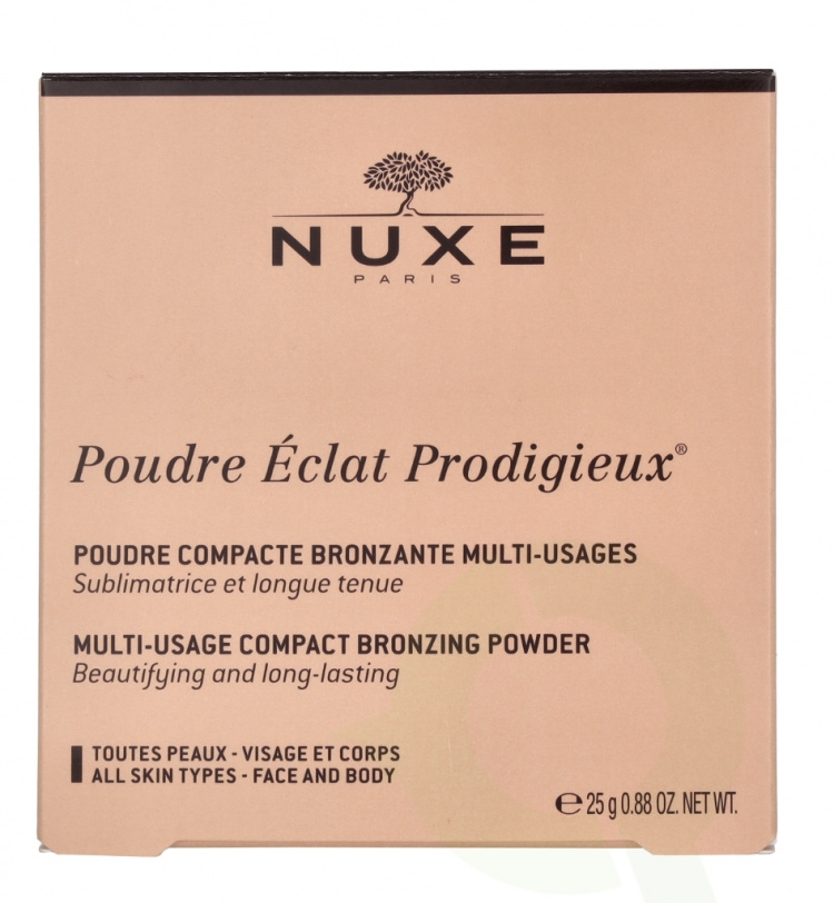 Nuxe Poudre Eclat Prodigieux 25 gr Multi-Usage Compact Bronzing Powder/All Skin Types