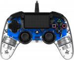 Nacon Wired Compact Controller Upplyst spelkontroll, blå LED, PS4