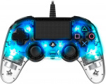 Nacon Wired Compact Controller Upplyst spelkontroll, blå LED, PS4