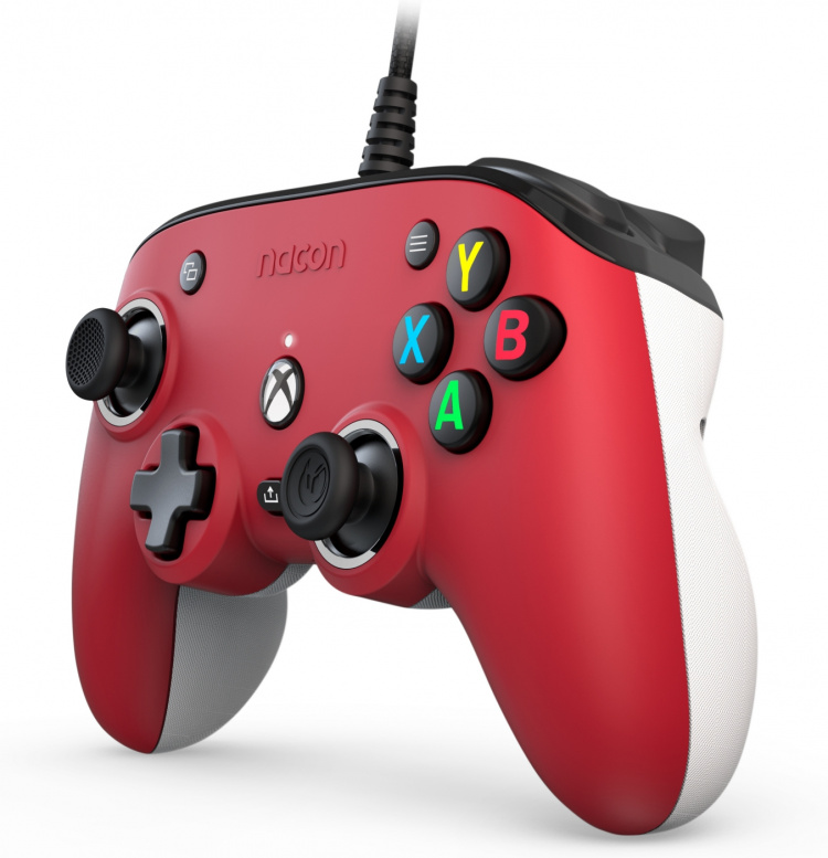 Nacon Pro Compact trådbunden spelkontroll, röd, Xbox / PC Nacon Pro Compact trådbunden spelkontroll, röd, Xbox / PC